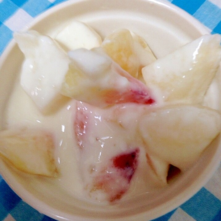 桃 梨のヨーグルトデザート レシピ 作り方 By Thank You Good Bye 楽天レシピ